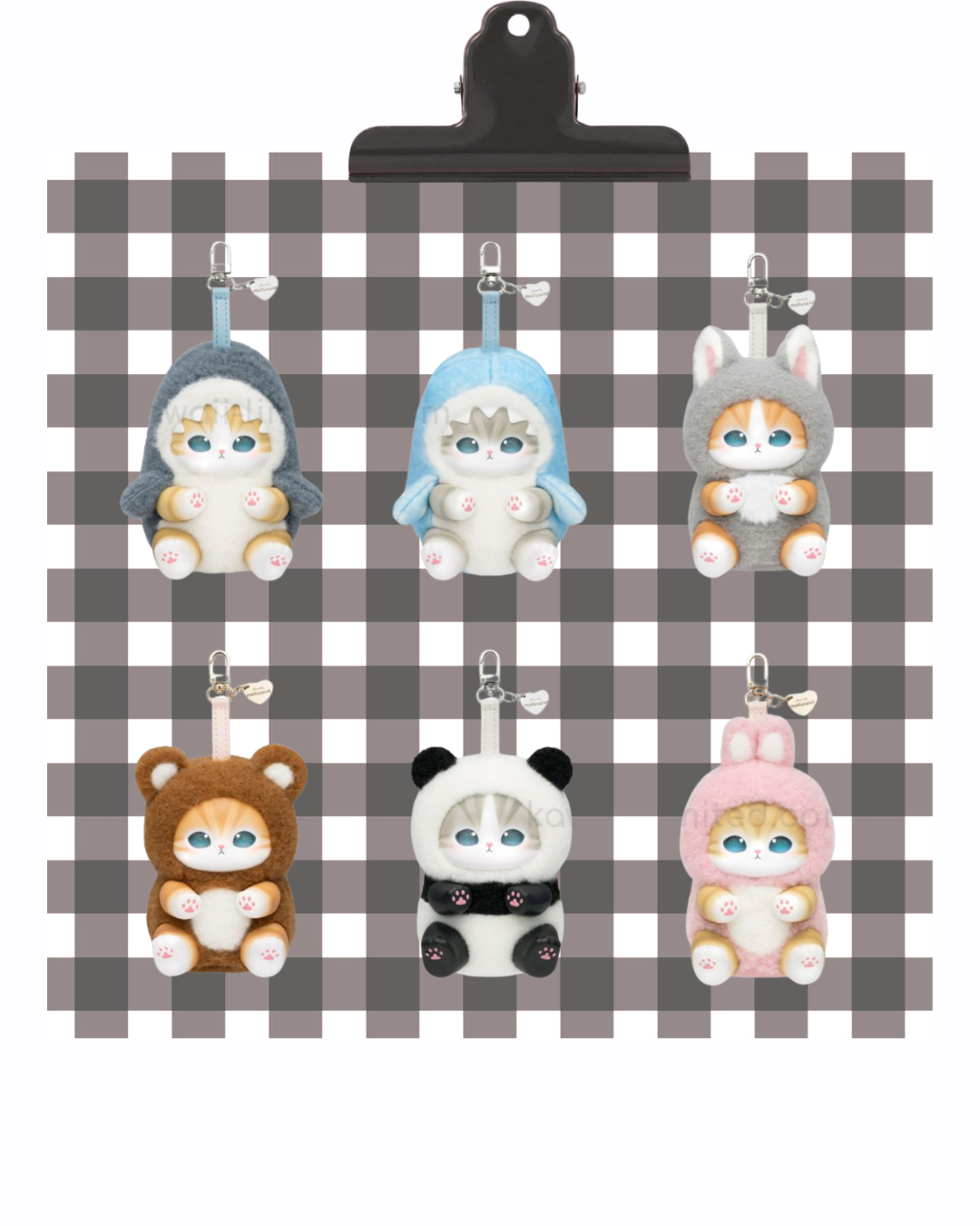 Mofusand Shark Keychain - Gambar 2